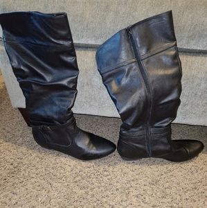Tall black boots